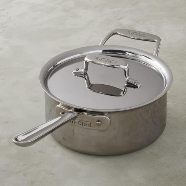 All-Clad 3 qt d5 Stainless-Steel Saucepan