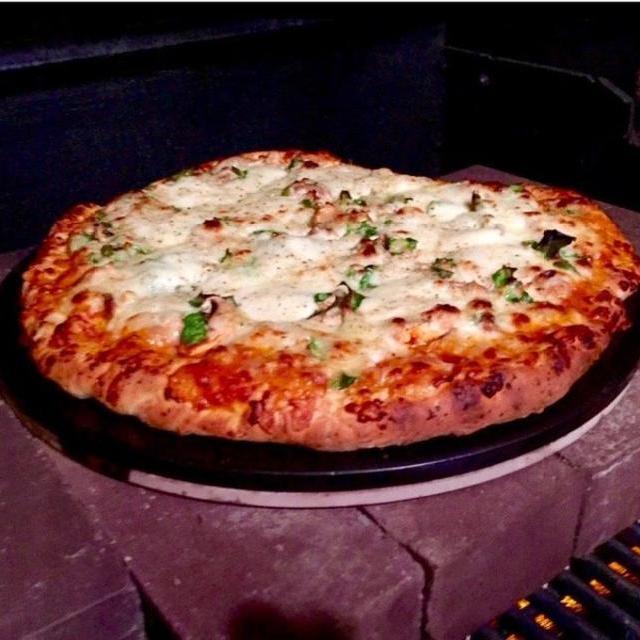 Heritage, 15 inch Black Ceramic Pizza Stone - Professional Grade Baking Stones for Oven, Grill, BBQ- Non Stain- with Free Pizza Cutter