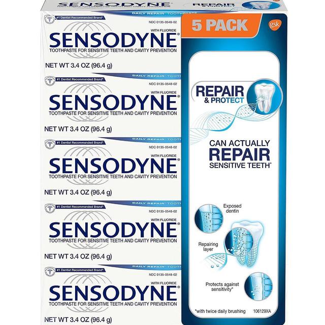Sensodyne Repair & Protect Toothpaste for Sensitve Teeth (3.4 oz., 5 pk.)