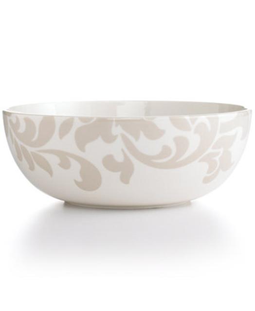 Martha Stewart Collection Lisbon Gray Vegetable Bowl
