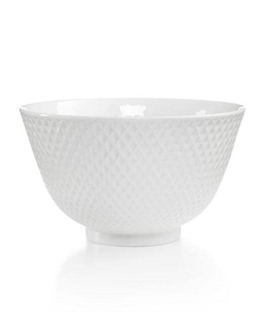 Martha Stewart Collection Whiteware Embossed Small Bowl, Only at Macy's