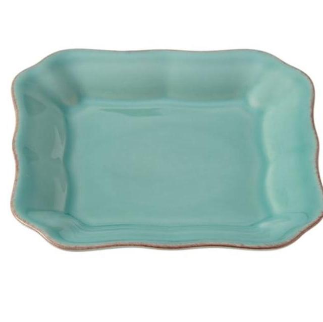 Cambria Tidbit Plate, Set of 4, Turquoise