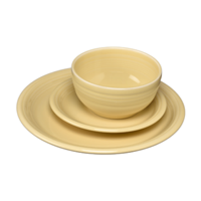 Fiesta 3-Piece Bistro Place Setting, Ivory