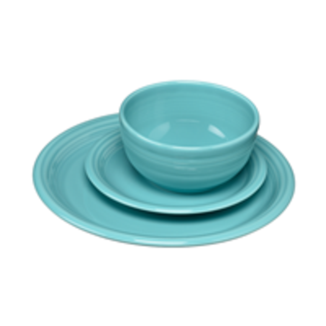 Fiesta 3-Piece Bistro Place Setting, Turquoise
