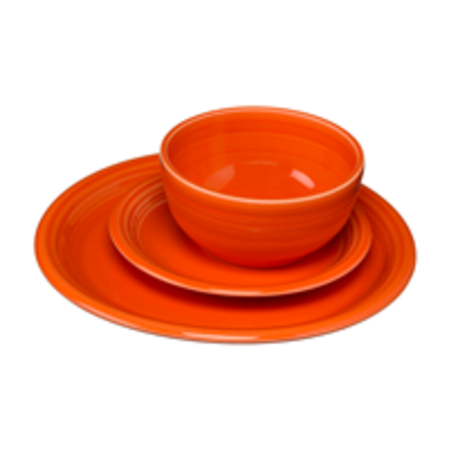 Fiesta 3-Piece Bistro Place Setting, Poppy