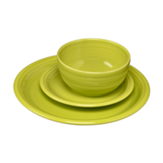 Fiesta 3-Piece Bistro Place Setting, Lemongrass