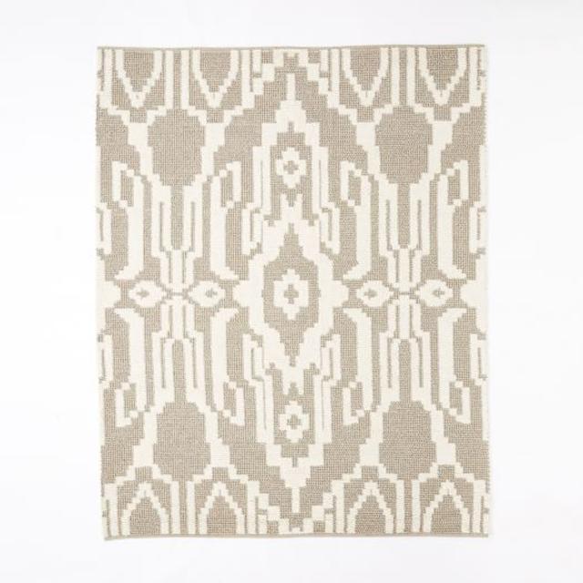 Signet Wool Rug, 8'x10', Heather Gray