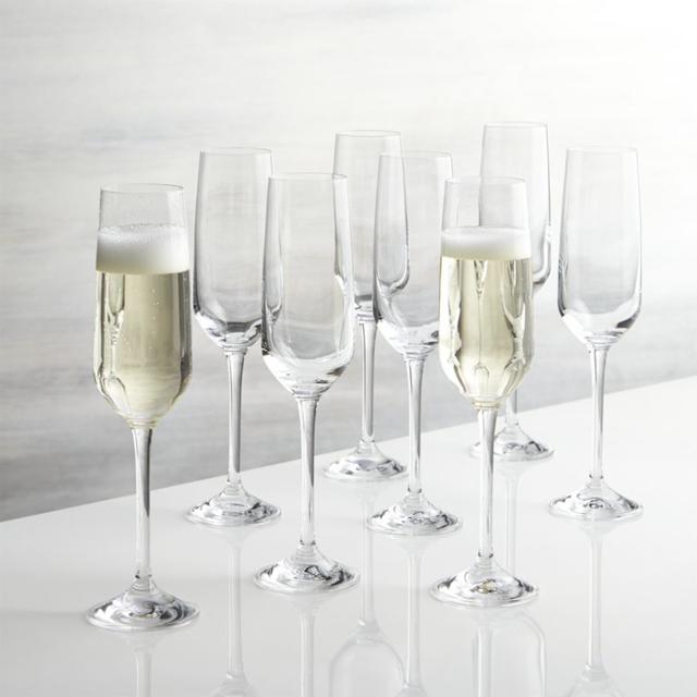 Set of 8 Nattie Champagne Glasses