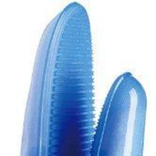 Mastrad A82303 Silicone Oven Mitt with Cotton Lining, Blue