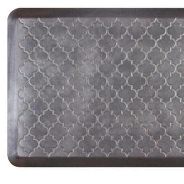 WellnessMats® Estate Collection Trellis Comfort Mat | Frontgate; Slate/ 3' x 2'