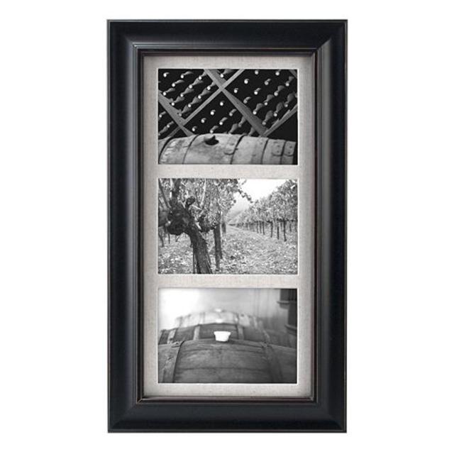 Malden 3-Opening 5" x 7" Barnside Collage Frame