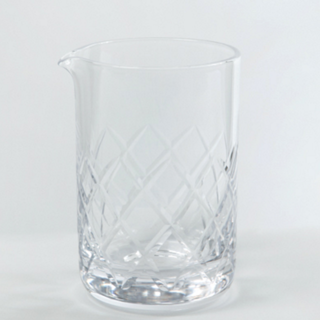 Diamond Cut Mixing Glass
