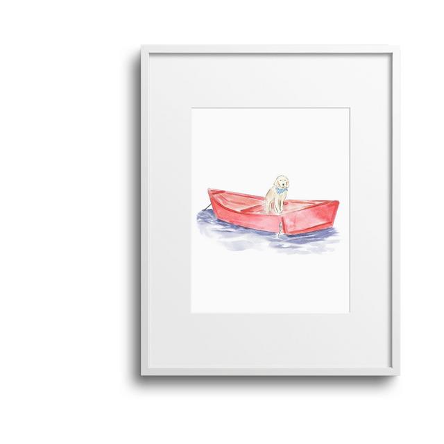 5x7 Nantucket Golden Boat Art Print