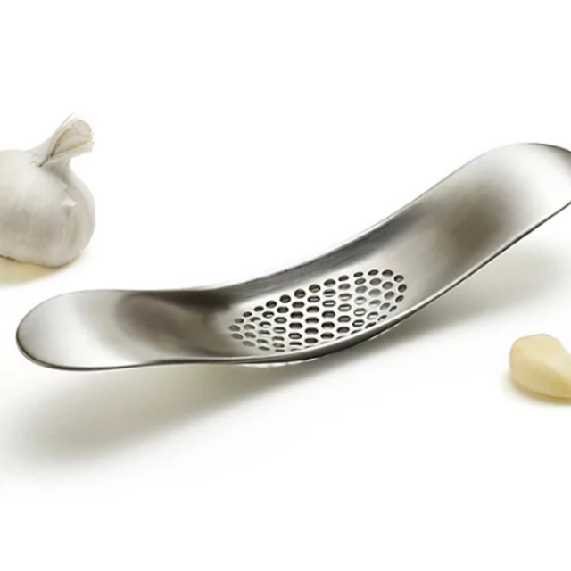 Joseph Joseph Garlic Rocker Crusher Mincer Press Dishwasher Safe, Stainless Steel