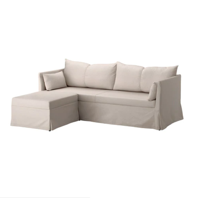 SANDBACKEN								Sleeper sectional, 3-seat, Lofallet beige