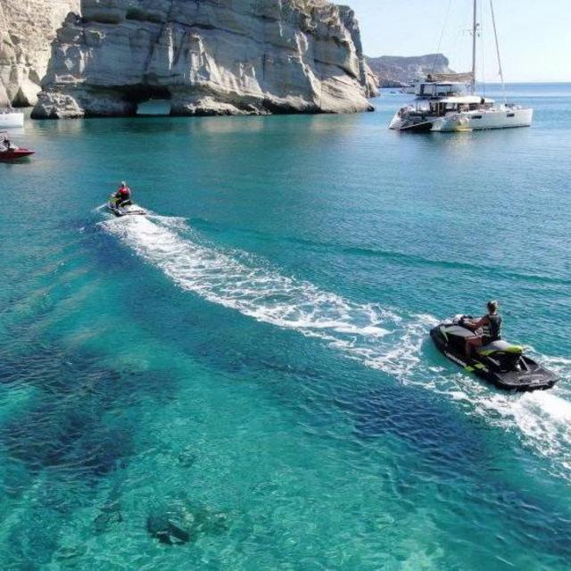 Jet Ski Volcano tour in Greece (Honeymoon)