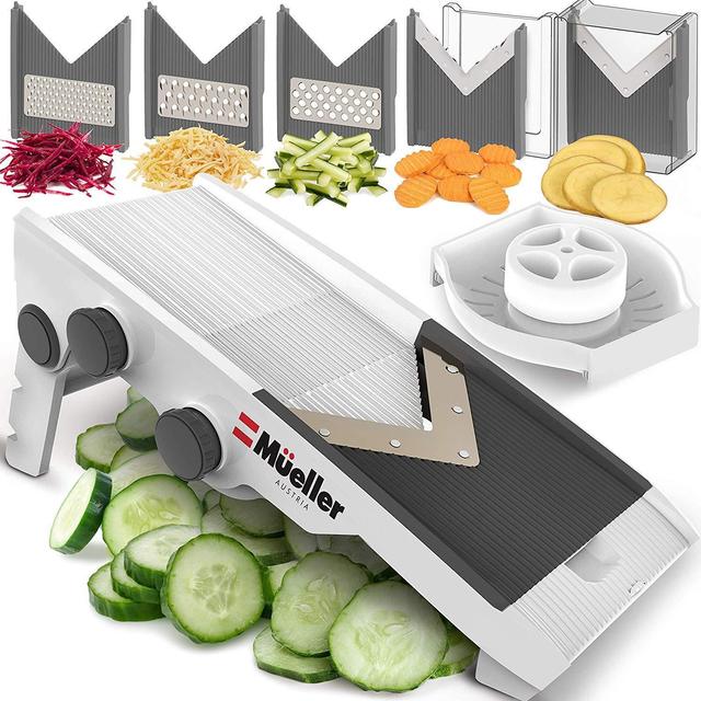 Amazon PrimeMueller Austria V-Pro Multi Blade Adjustable Mandoline Slicer and Vegetable Julienner with Precise Maximum Adjustability Free Trial