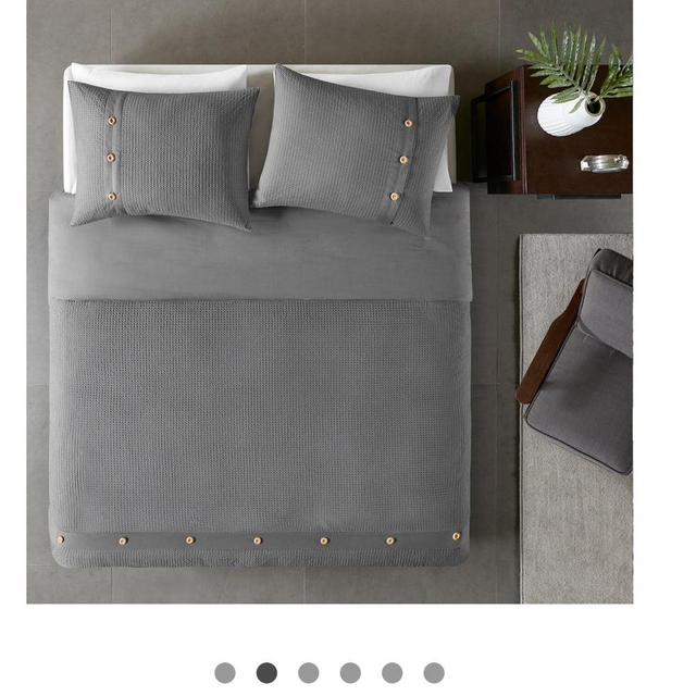 Madison Park Rianon 3-piece Cotton Waffle Weave Duvet Cover Set