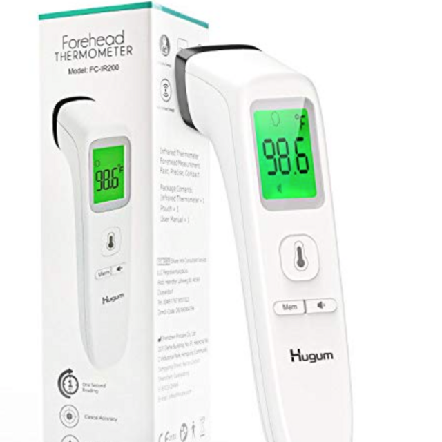 Forehead Thermometer Non-Contact Infrared Thermometer for Baby Kids and Adults Accurate Instant Readings Forehead Thermometer with LCD Display