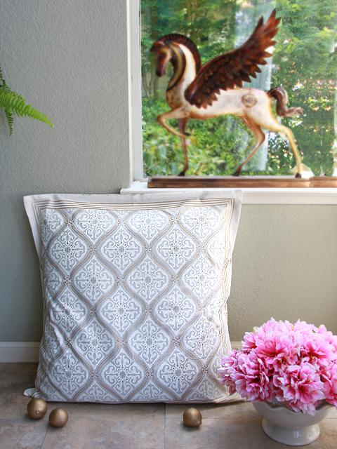 White Euro Pillow Shams, White Euro Sham Cover, White European Shams, Asian Euro Sham