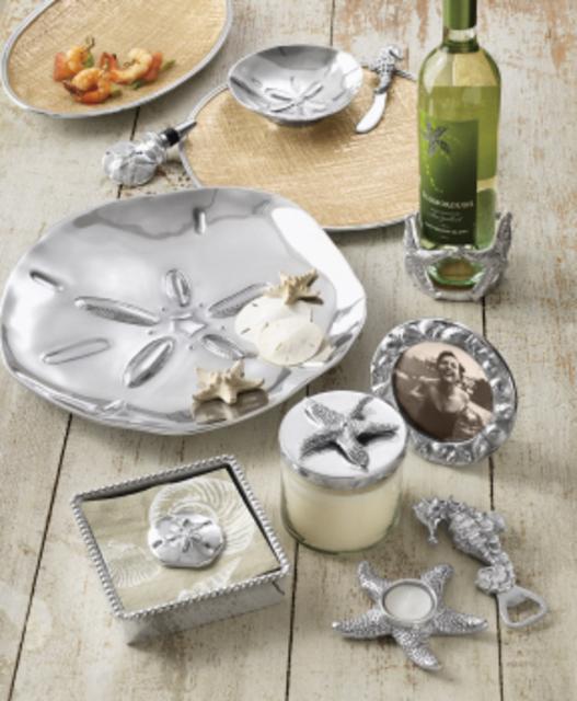 Sand dollar sauce dish set