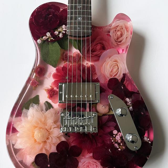 Custom Wedding Flower Preservation Resin Guitar