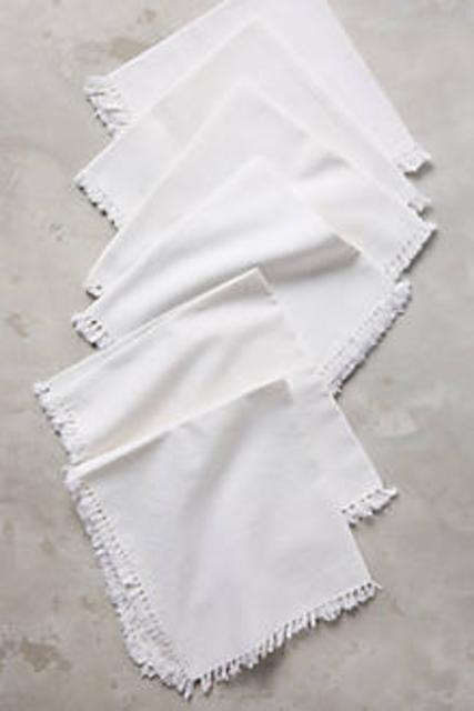 Fringed Cotton Napkins