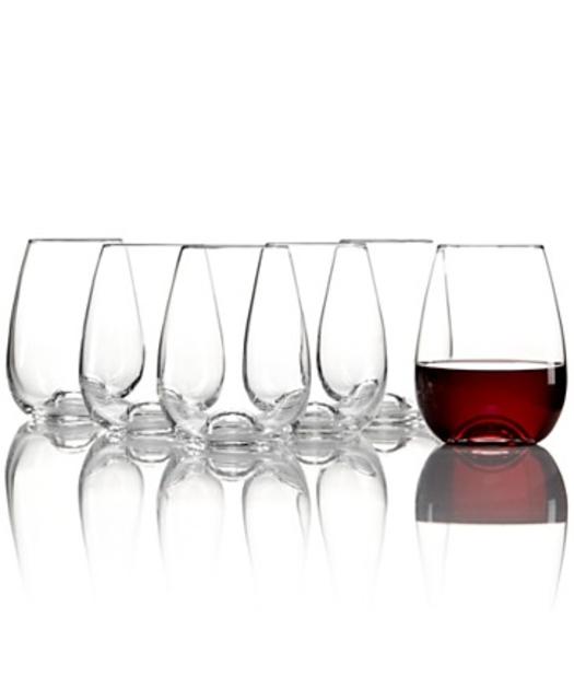 Lenox Tuscany Stemless Wine Glasses 6 Piece Value Set
