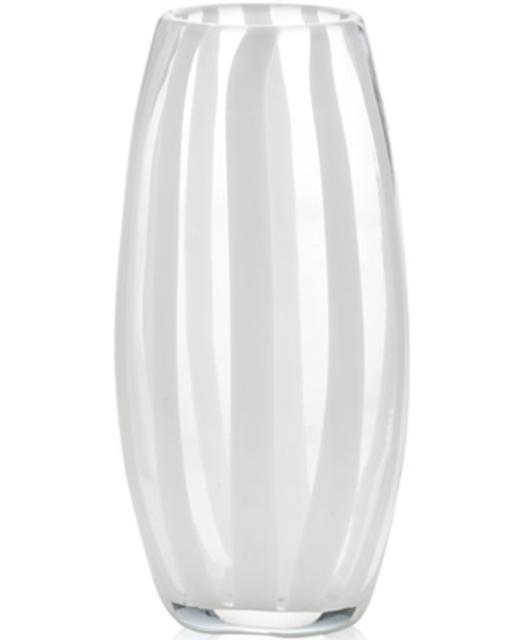 Mikasa Artisan Series 9.5" White Ribbon Vase