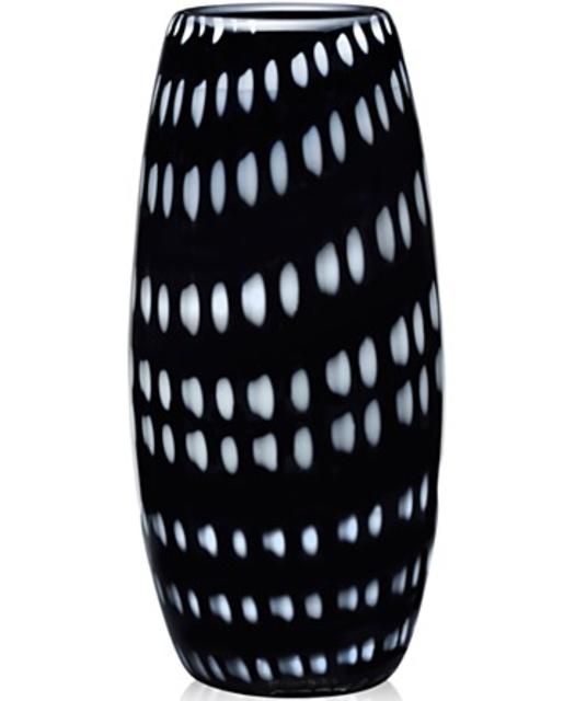 Mikasa Artisan Series 9.5" Onyx Confetti Vase