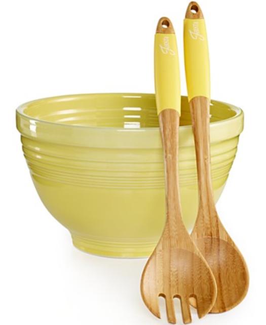 Fiesta Sunflower 3-Piece Salad Set