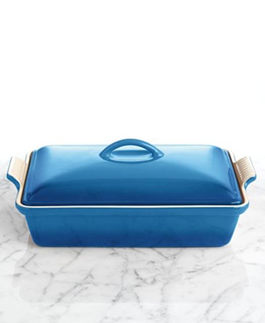 Le Creuset Heritage Stoneware 12" x 9" Covered Rectangular Baking Dish