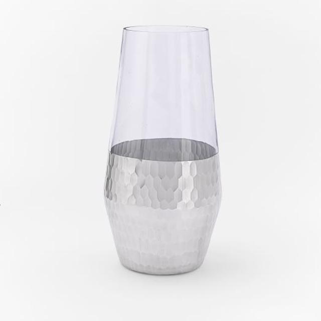 Metallic Honeycomb Vases