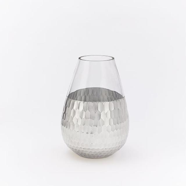 Metallic Honeycomb Vases