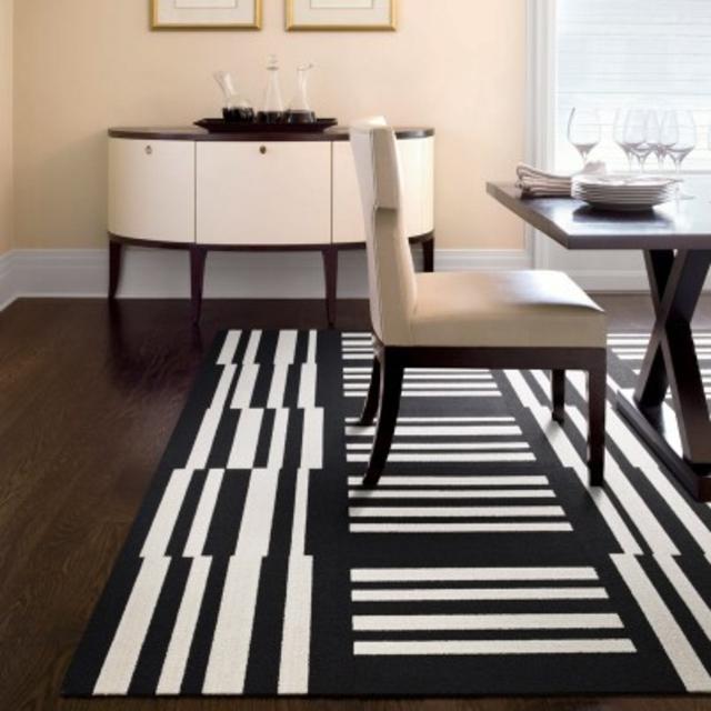 Striped Dining Room Carpet Tiles
