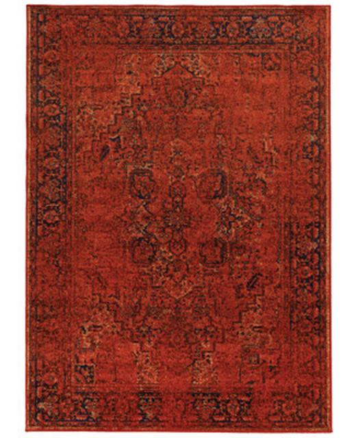 Spectrum Mod Heriz Rust 5'3" x 7'6" Area Rug