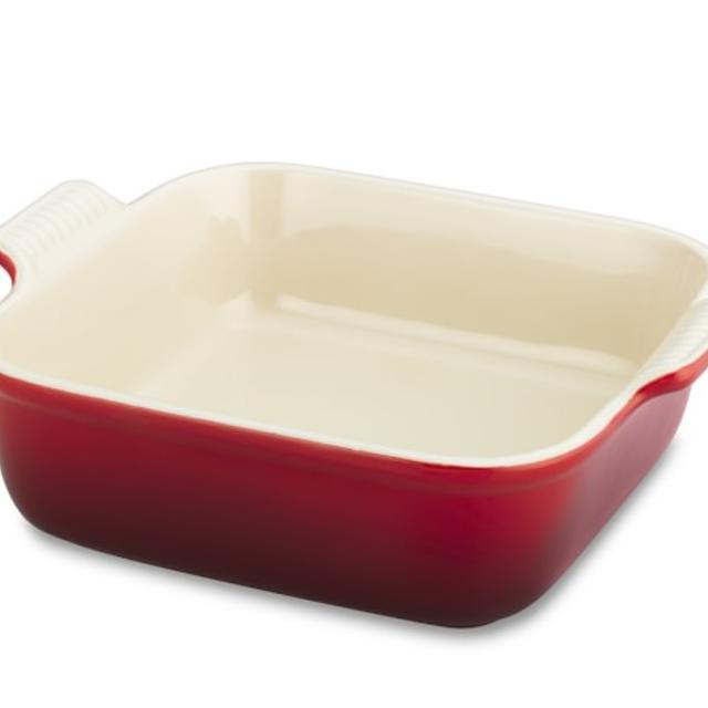 Le Creuset Heritage Stoneware Square Dish 8" Red