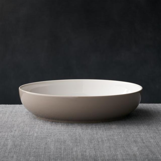 Olson Grey Low Bowl