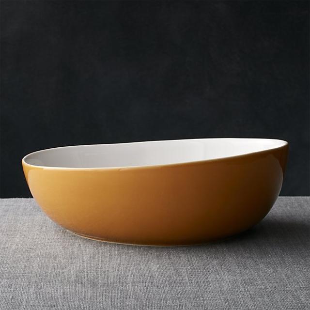 Olson Orange Serving Bowl