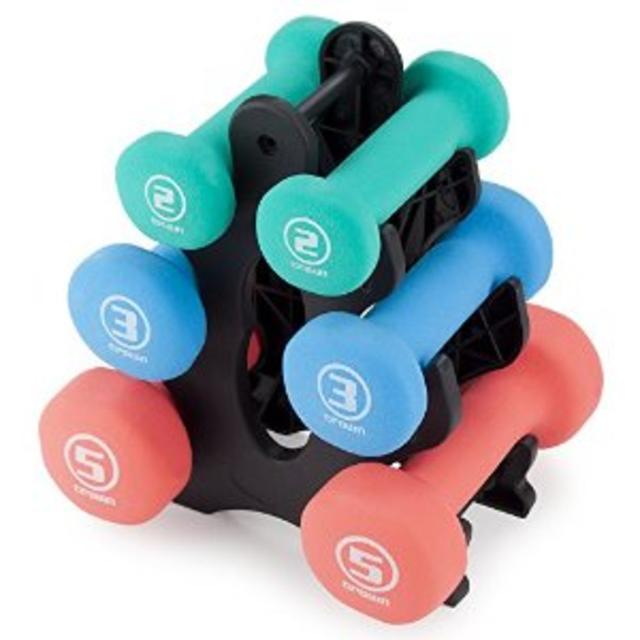 Crown Sporting Goods: Set of 3 Pair Weights 1, 2, 3 lb.