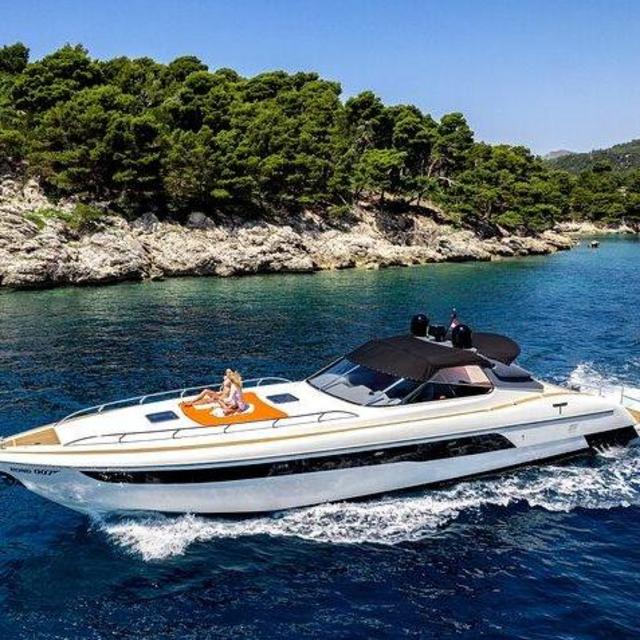 Croatia full day 8-hour private boat ride to Elaphite islands with luxury motor yacht