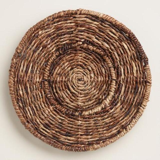 Round Madras Chargers, Set of 4