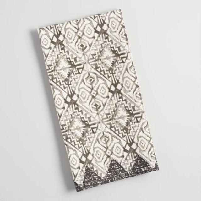 Gray Diamond Geo Kitchen Towel
