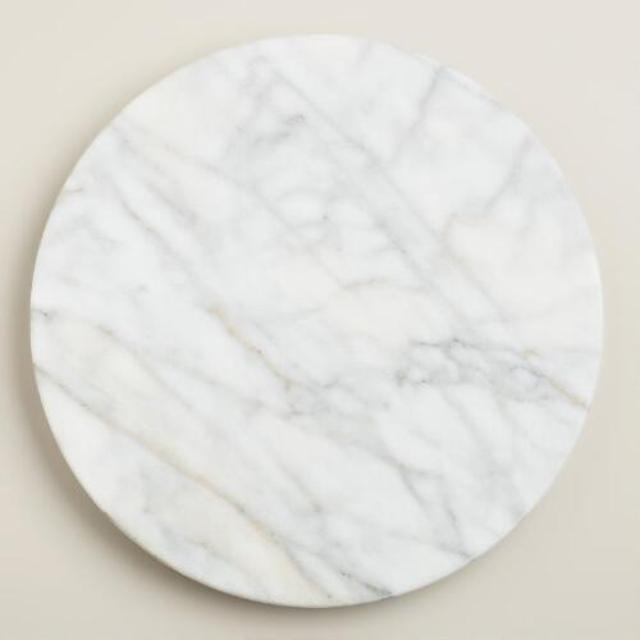 White Marble Lazy Susan