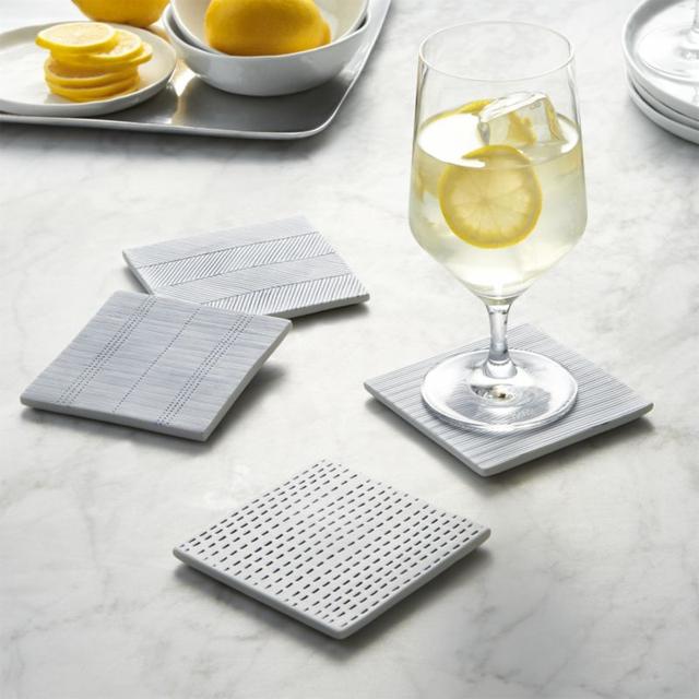 Set of 4 Linea Tile Coasters
