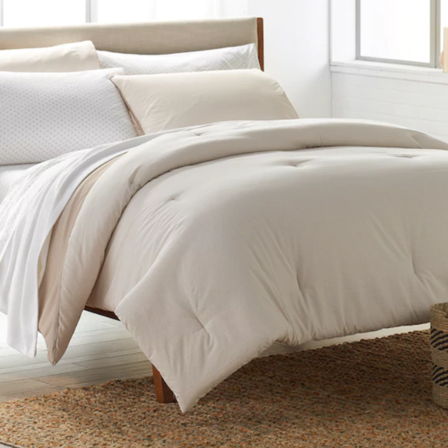 Queen Tan Stripe Comforter Set (SONOMA Goods for Life™ Everyday)