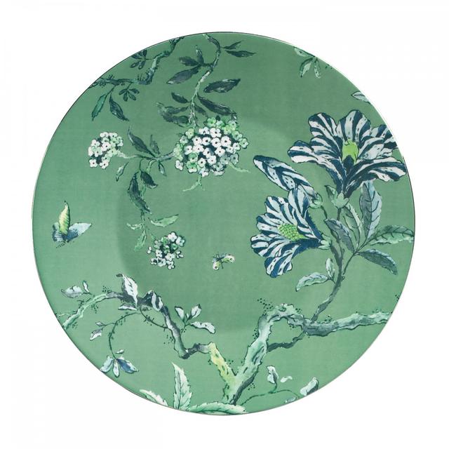 Chinoiserie Green Salad Plate