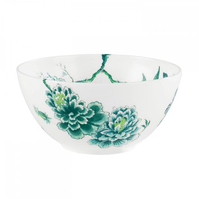 Chinoiserie White Serving Bowl