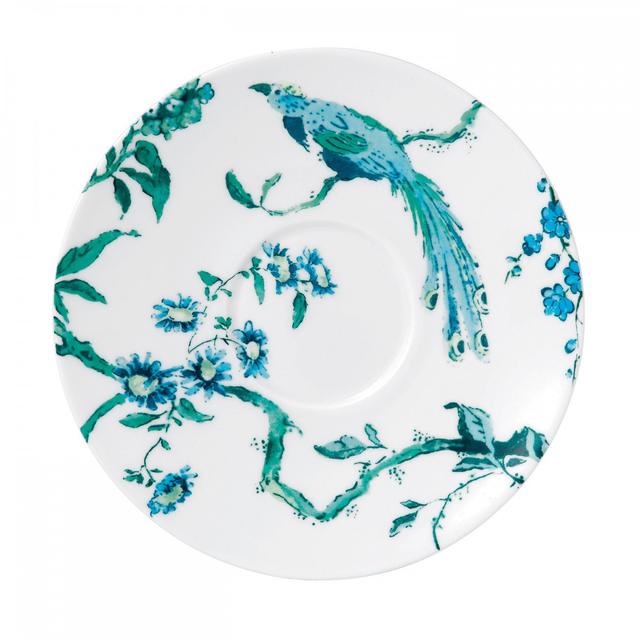 Chinoiserie White Tea Saucer
