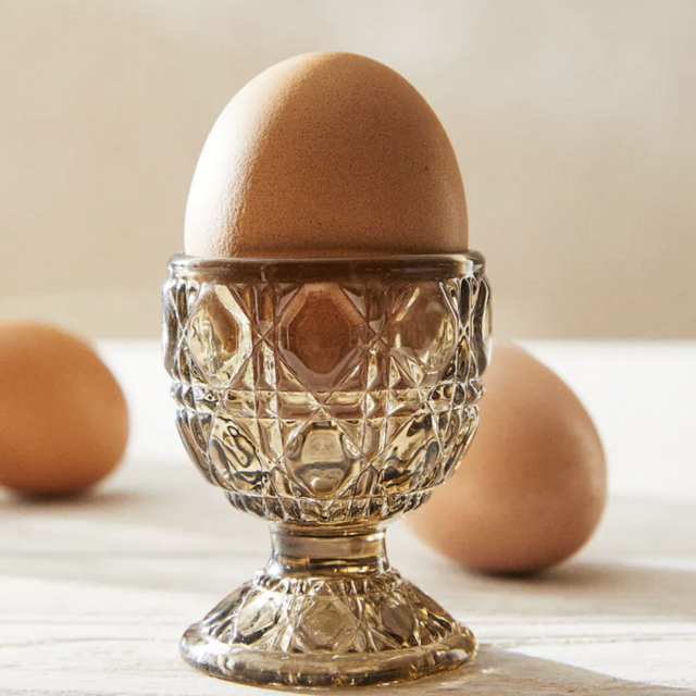 4x Glass Egg Cups